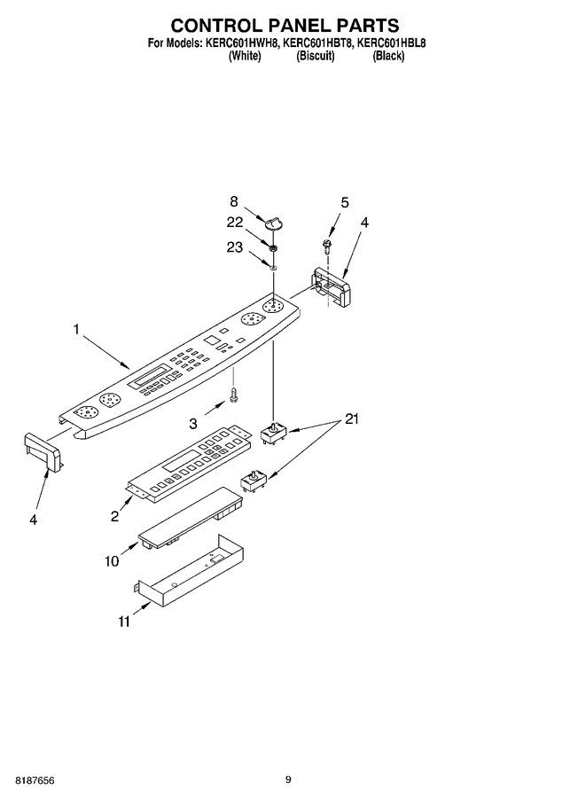 Diagram for KERC601HWH8