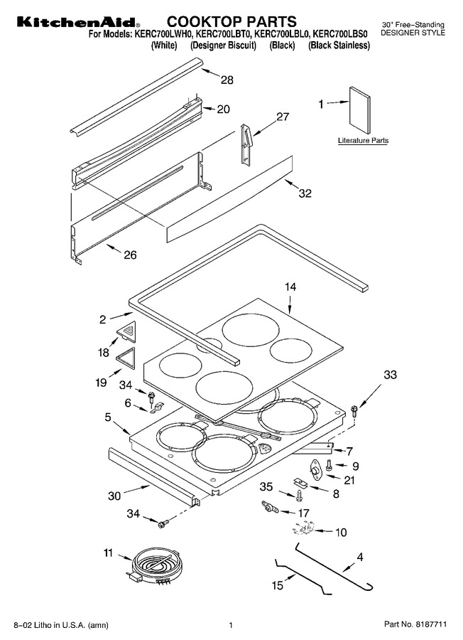 Diagram for KERC700LWH0
