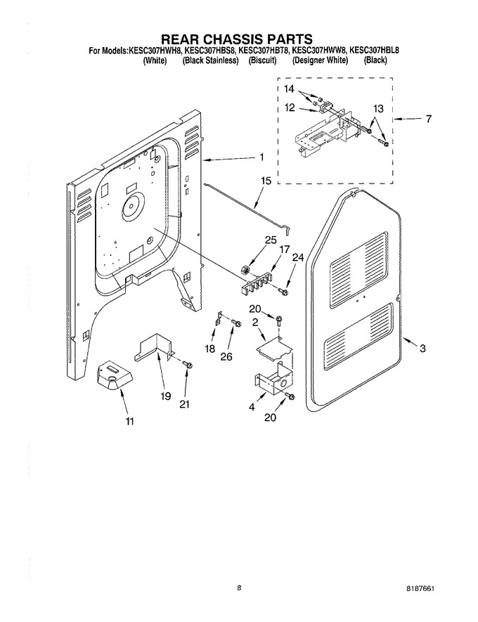 Diagram for KESC307HWH8
