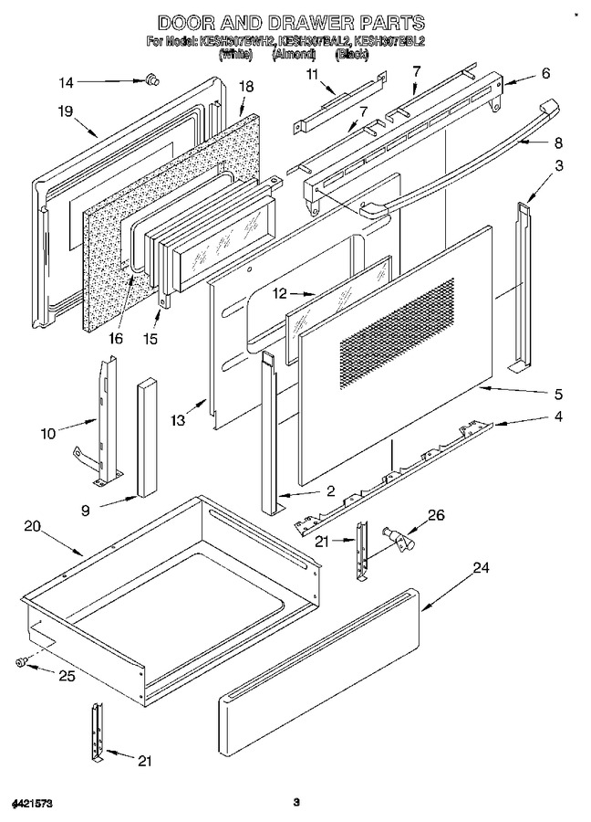Diagram for KESH307BWH2