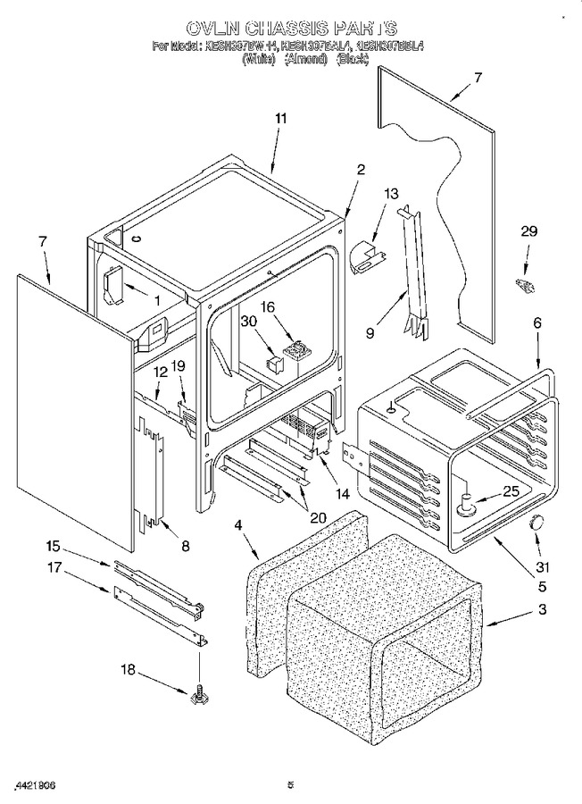 Diagram for KESH307BWH4