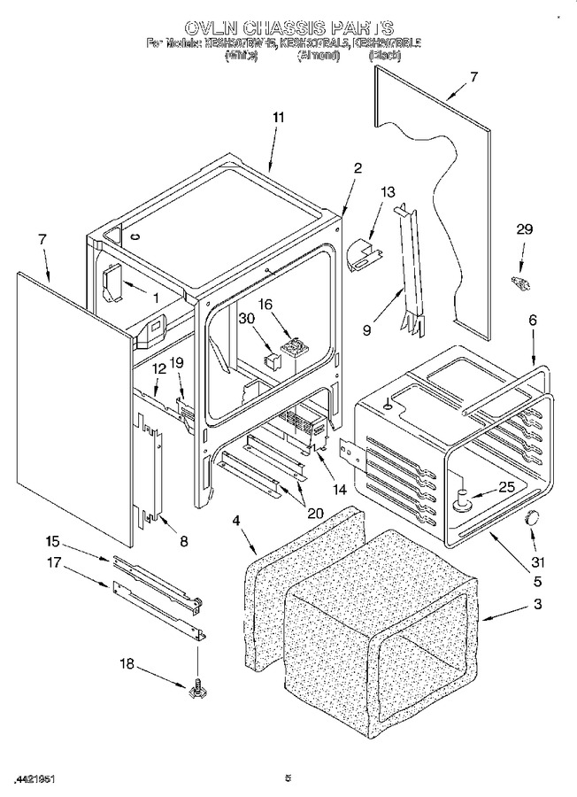 Diagram for KESH307BWH5
