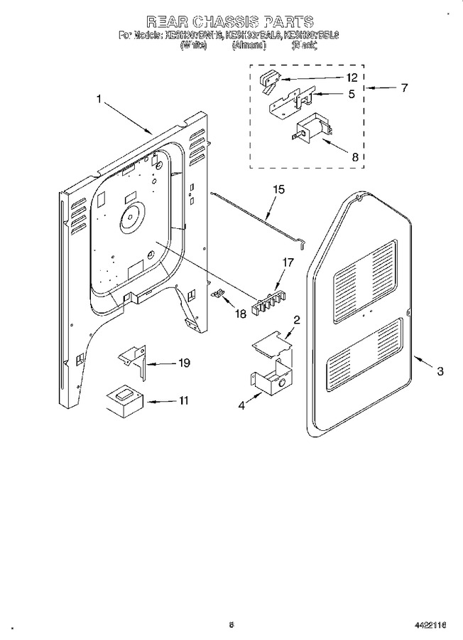 Diagram for KESH307BWH8