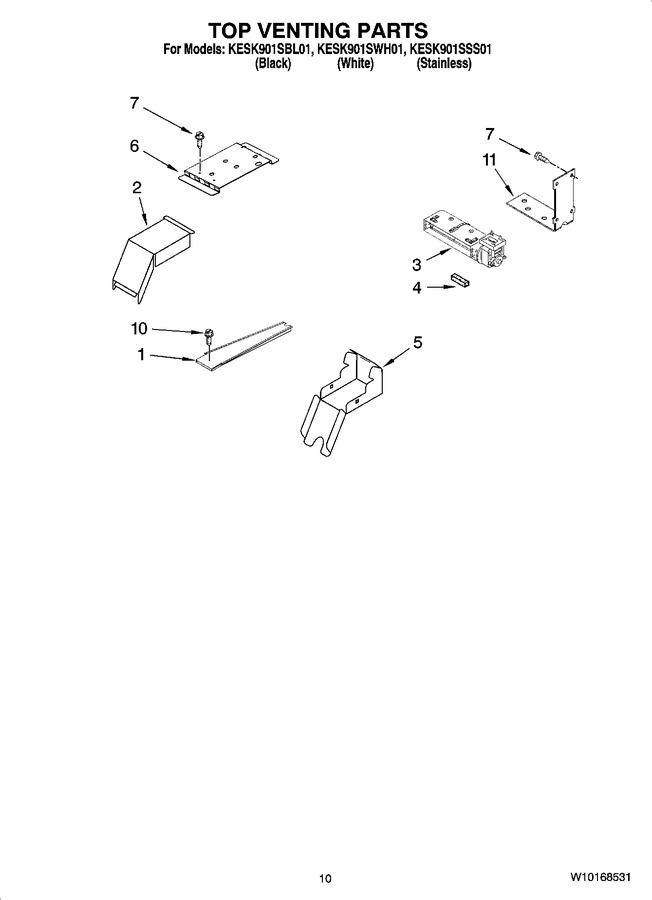 Diagram for KESK901SWH01