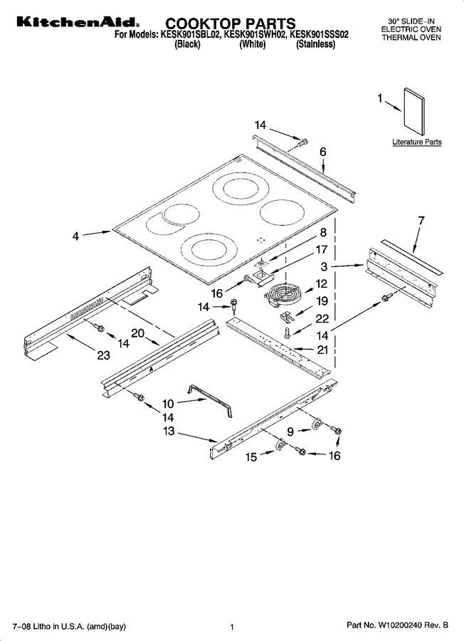 Diagram for KESK901SWH02