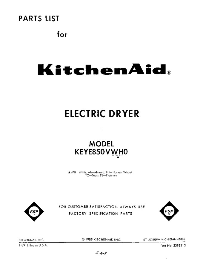 Diagram for KEYE850VWH0