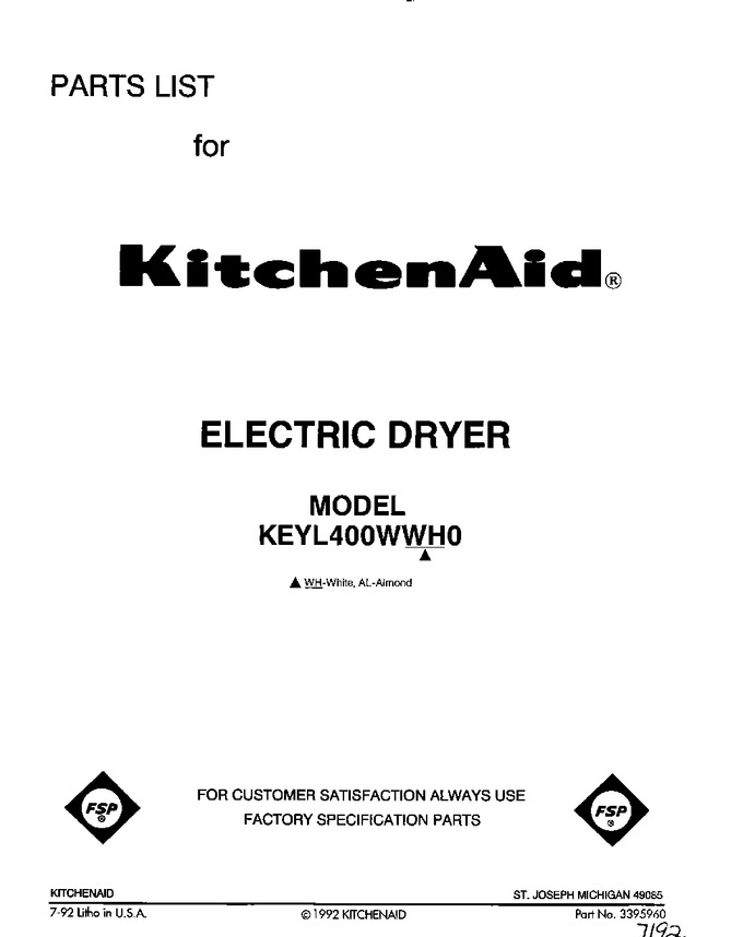 Diagram for KEYL400WWH0