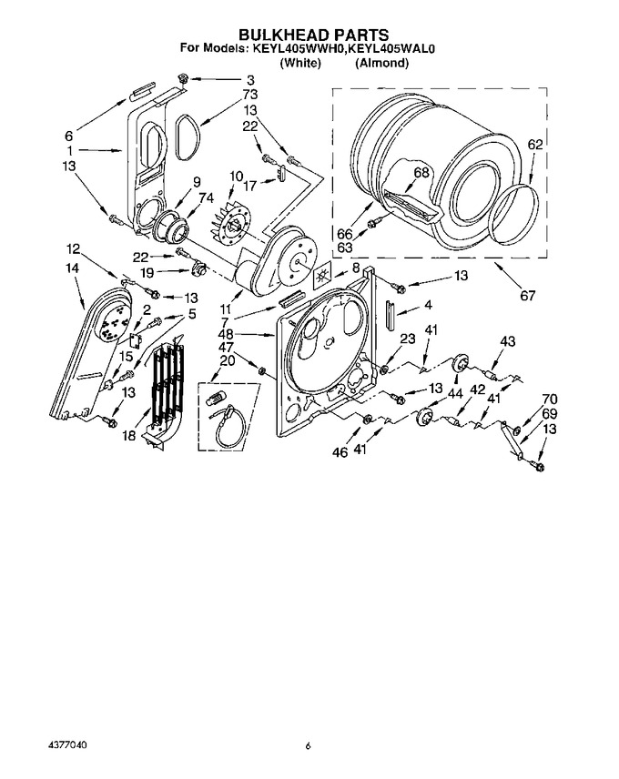 Diagram for KEYL405WAL0