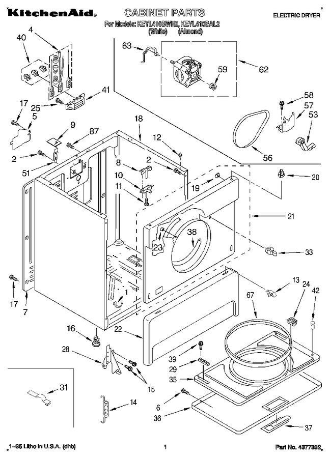 Diagram for KEYL410BWH2