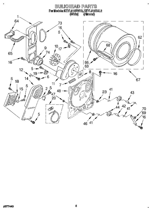 Diagram for KEYL510BWH2