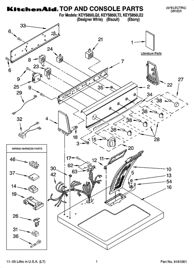 Diagram for KEYS850LE2