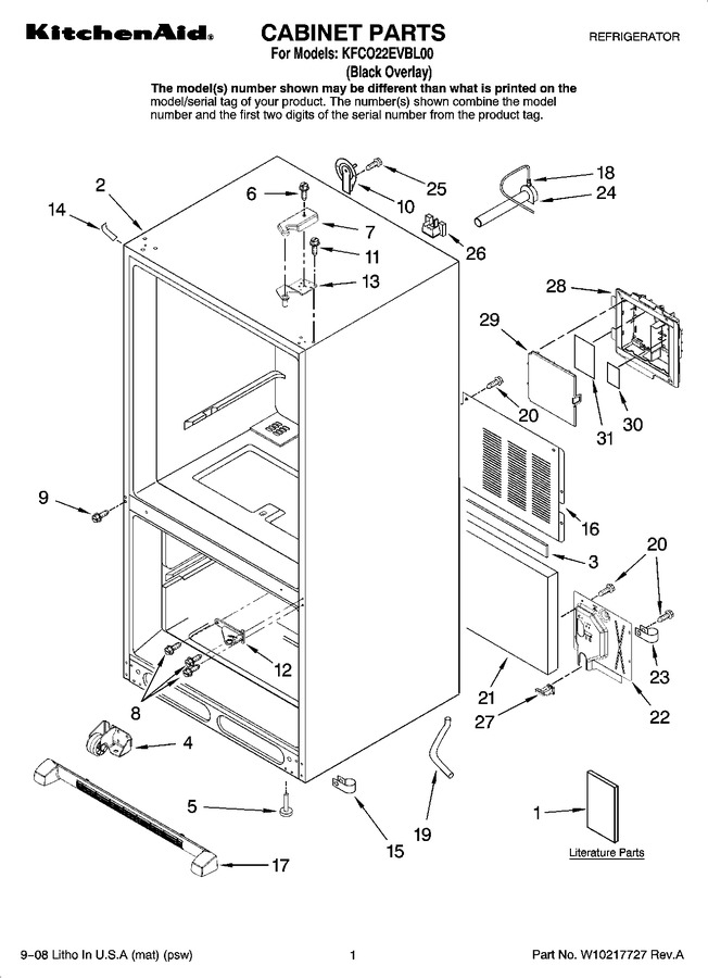 Diagram for KFCO22EVBL00