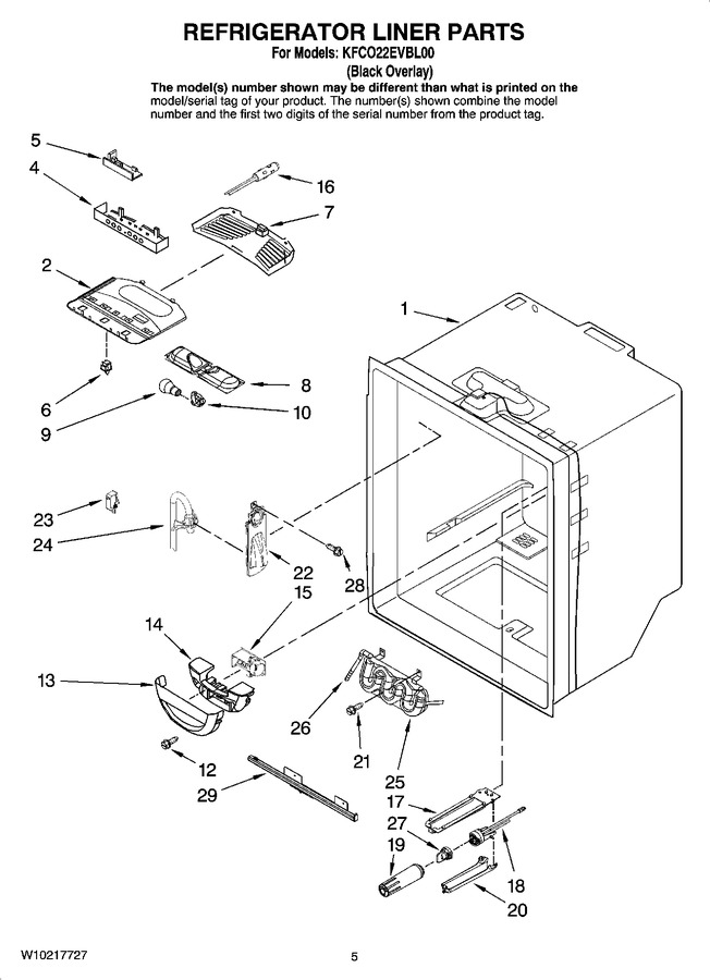 Diagram for KFCO22EVBL00