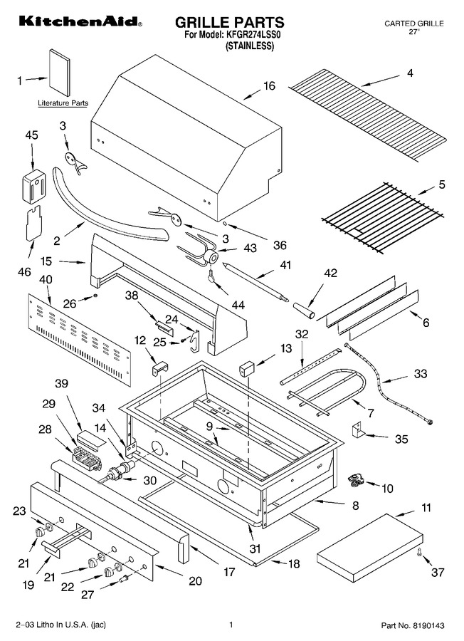 Diagram for KFGR274LSS0