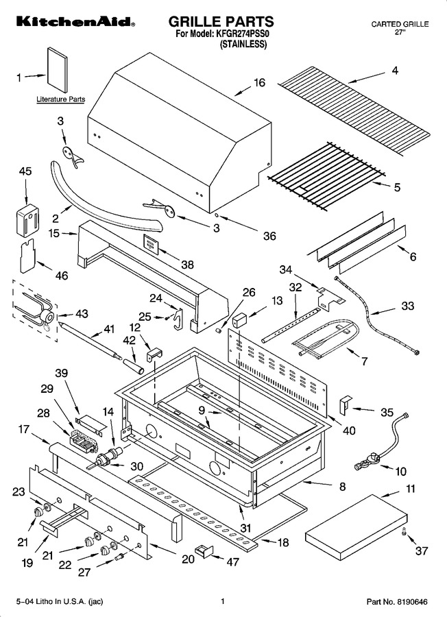 Diagram for KFGR274PSS0