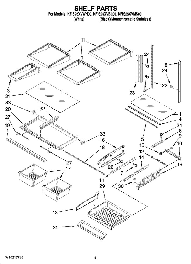 Diagram for KFIS25XVWH00