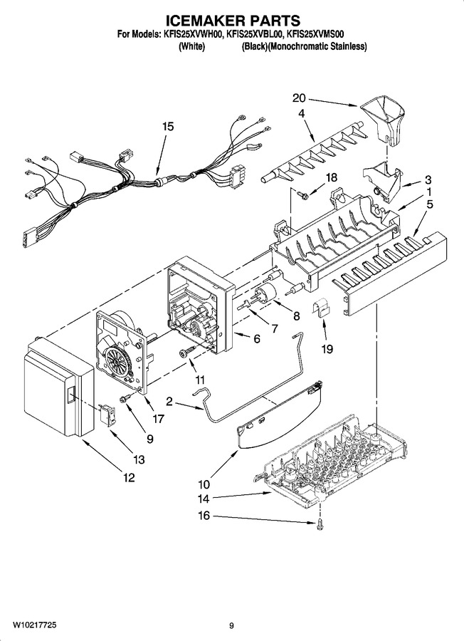 Diagram for KFIS25XVWH00
