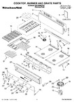 Diagram for 01 - Cooktop, Burner And Grate Parts