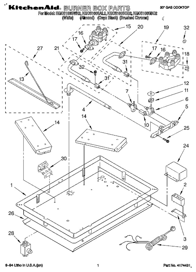 Diagram for KGCS100SWH2