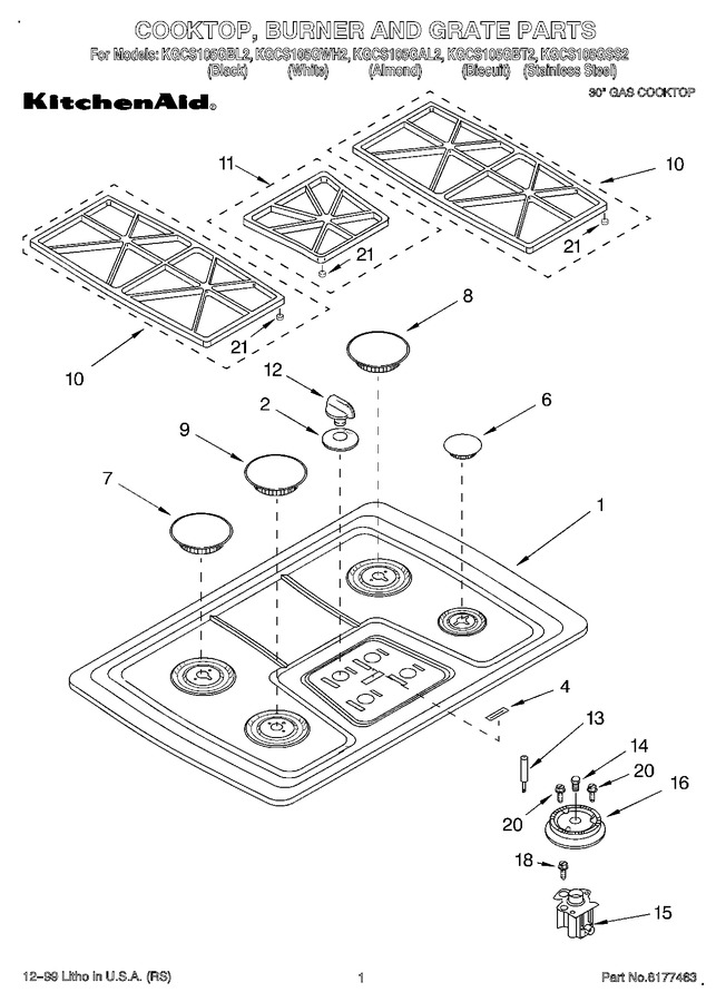 Diagram for KGCS105GAL2
