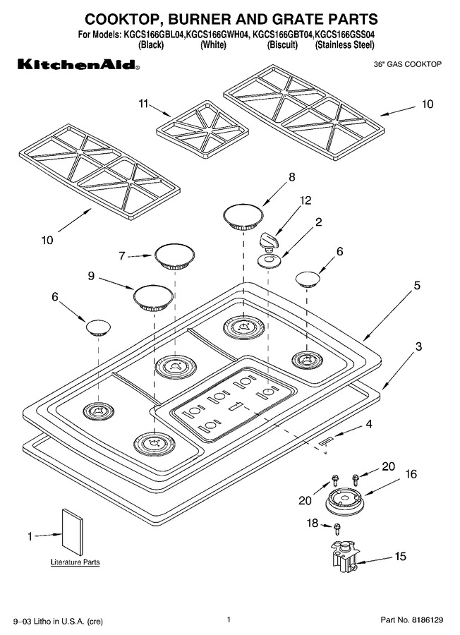 Diagram for KGCS166GWH04