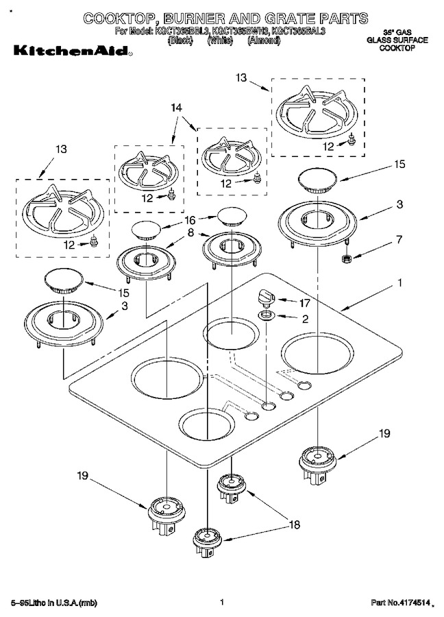 Diagram for KGCT365BWH3
