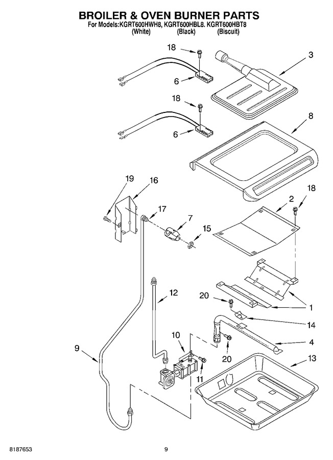 Diagram for KGRT600HWH8