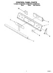 Diagram for 02 - Control Panel Parts