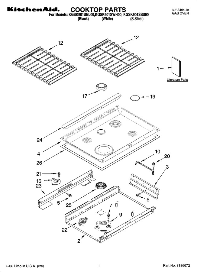 Diagram for KGSK901SBL00