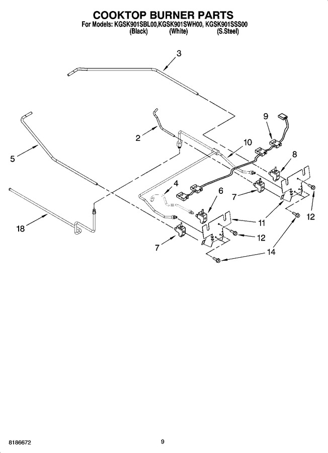 Diagram for KGSK901SBL00