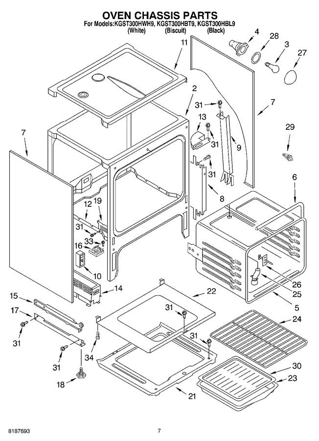 Diagram for KGST300HWH9