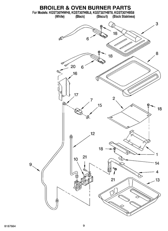 Diagram for KGST307HWH8