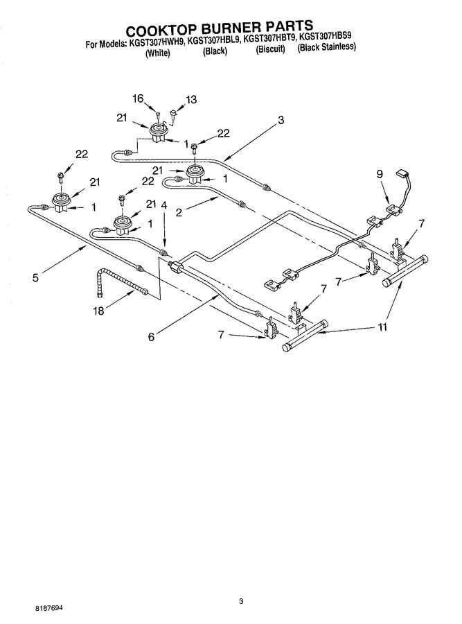 Diagram for KGST307HBL9