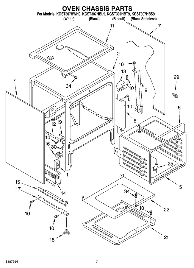 Diagram for KGST307HWH9