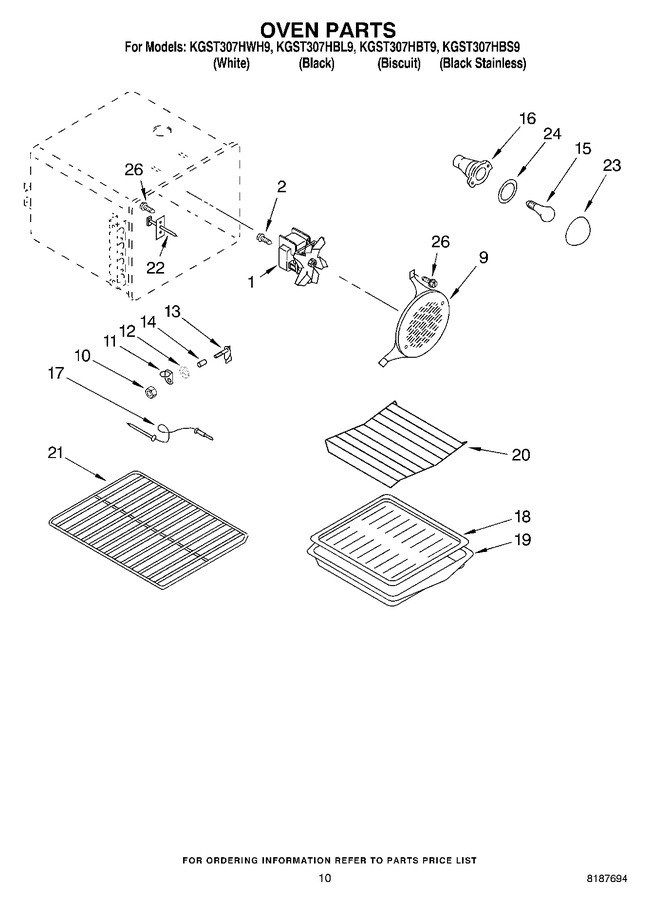 Diagram for KGST307HWH9