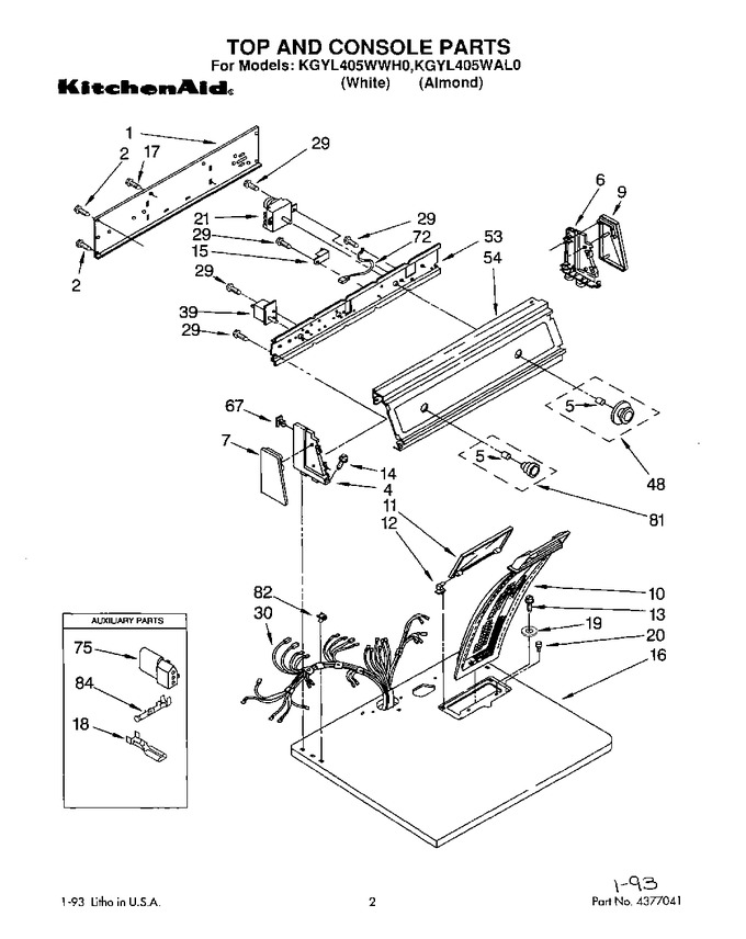 Diagram for KGYL405WAL0