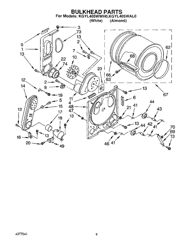 Diagram for KGYL405WAL0