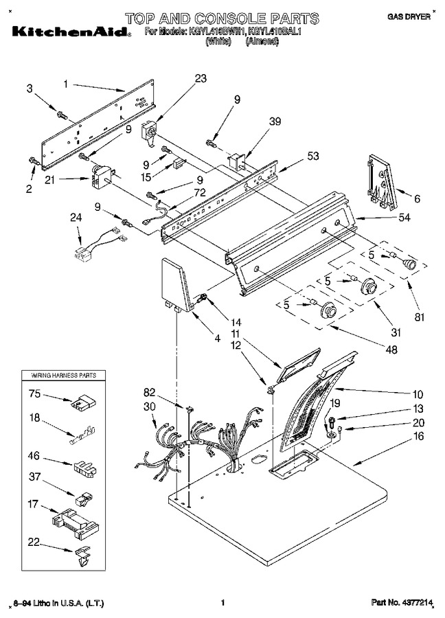 Diagram for KGYL410BWH1