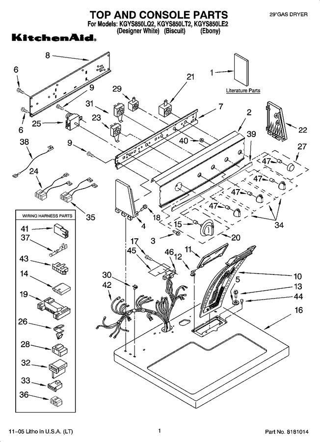 Diagram for KGYS850LE2