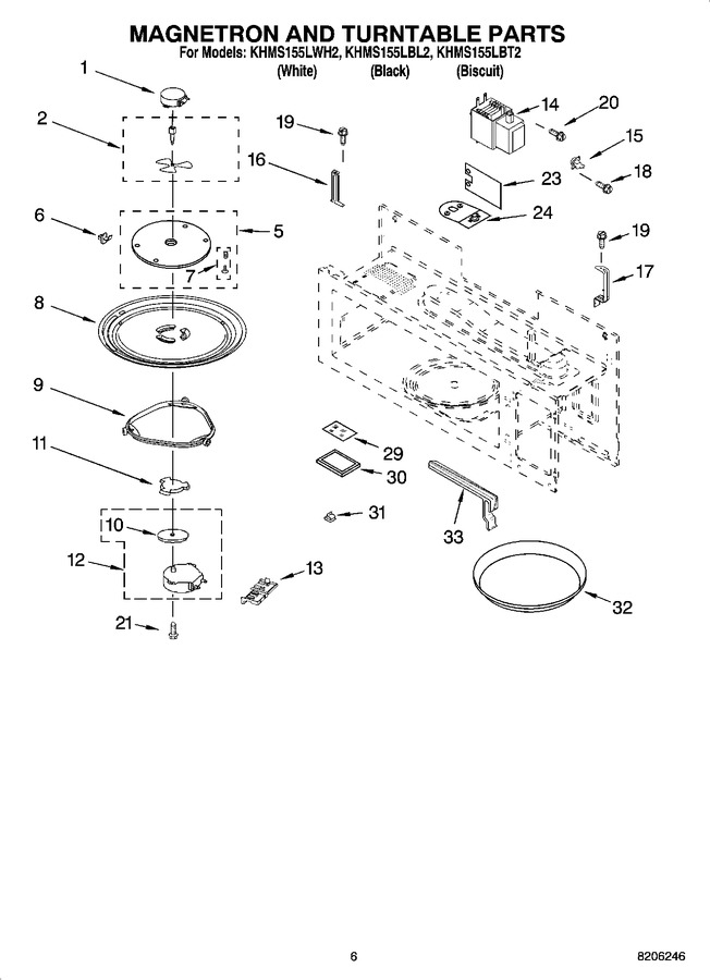 Diagram for KHMS155LBL2