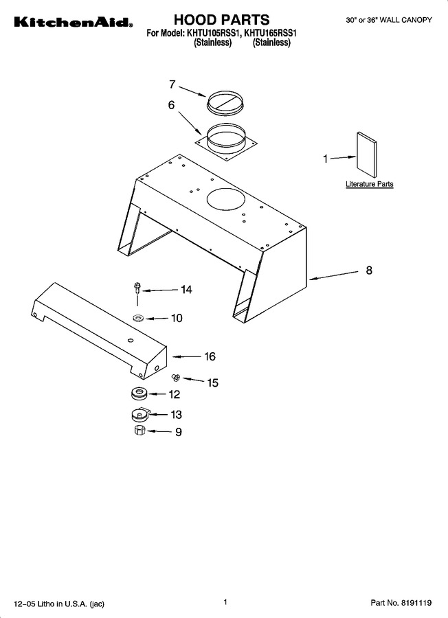 Diagram for KHTU165RSS1