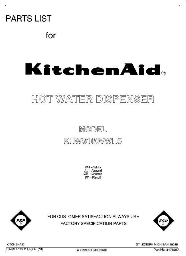 Diagram for KHWS160VAL5
