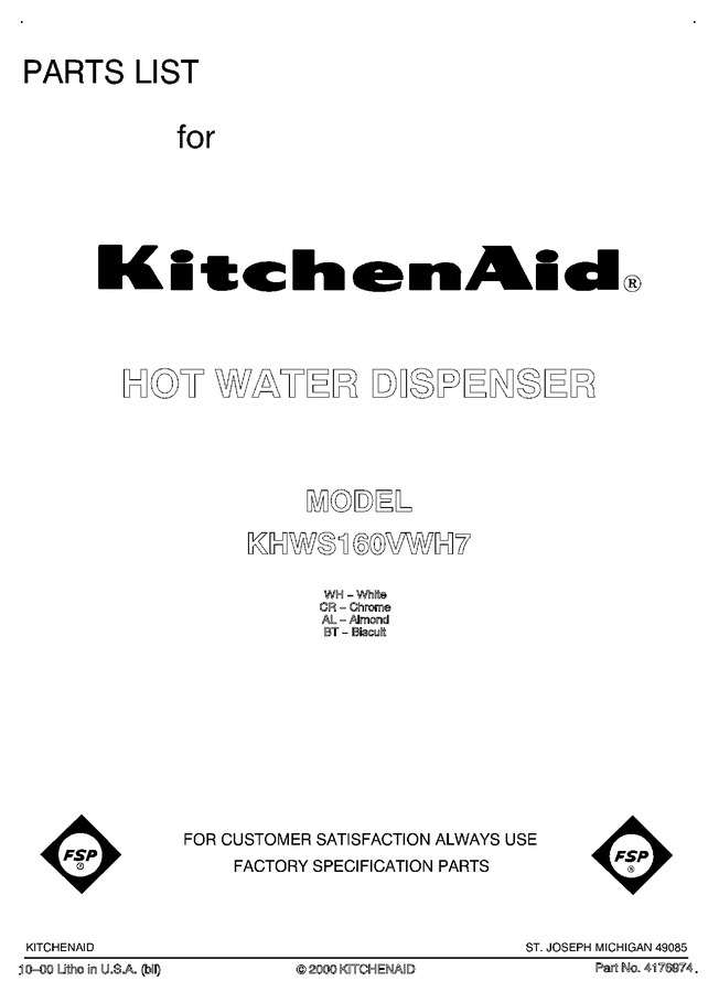Diagram for KHWS160VCR7