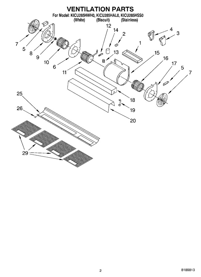 Diagram for KICU285HSS0