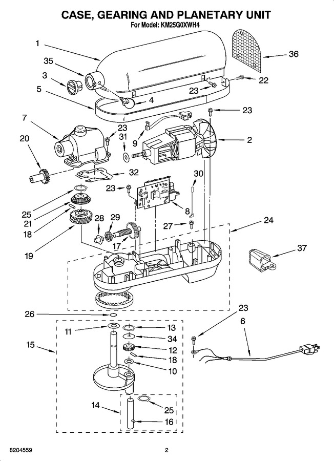 Diagram for KM25G0XWH4