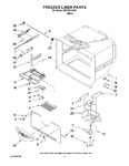 Diagram for 02 - Freezer Liner Parts
