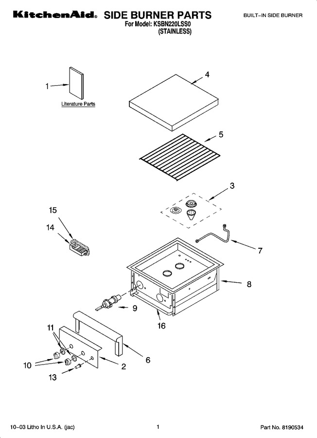 Diagram for KSBN220LSS0