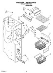 Diagram for 04 - Freezer Liner Parts