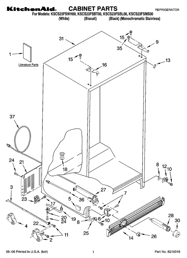 Diagram for KSCS23FSWH00