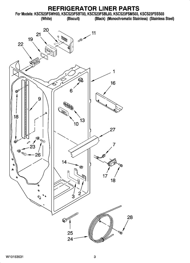 Diagram for KSCS23FSWH03